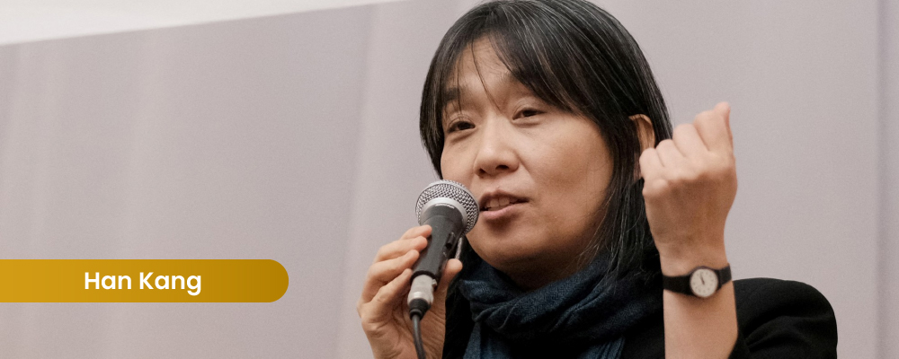 Escritora y ganadora del premio nobel de literatura Hang Kang 2024